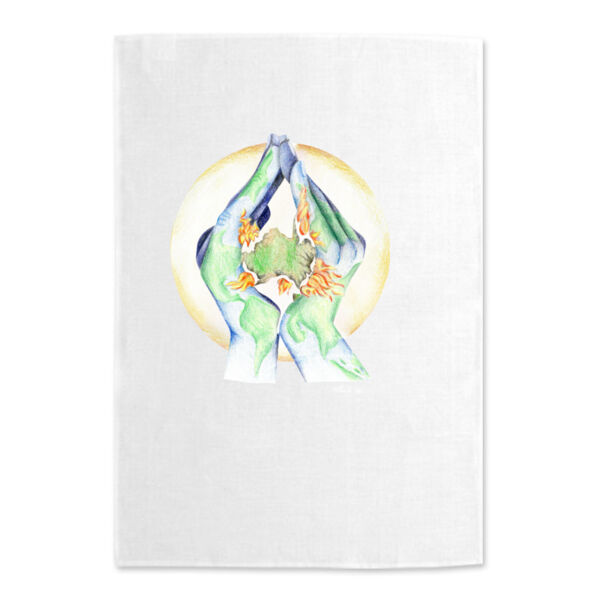 Love Tea Towel - White Thumbnail